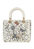 Medium Lady Dior Earth Embroidery, back view